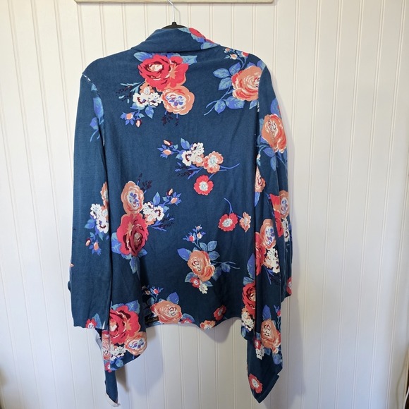 Matilda Jane Cozy Days Open Cardigan Sz Medium Waterfall Floral Cottagecore - Picture 7 of 11